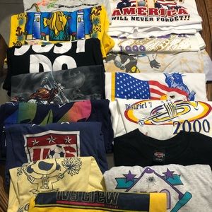 Lot of 15 vintage tees